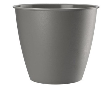 Doniczka plastikowa AZALIA 15 cm szara