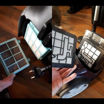 2 КОМПЛЕКТА ФИЛЬТРОВ для PHILIPS POWERPRO COMPACT CITY ACTIVE FC8010/01 FC8010/02