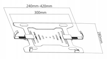 UCHWYT do MONITORA i pod LAPTOPA podstawka półka