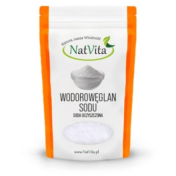 Soda Oczyszczona Spożywcza Wodorowęglan Sodu 1300g NatVita