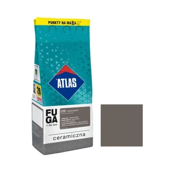 ATLAS Fuga Ceramiczna 1-20mm CIEMNOSZARY 036 2kg