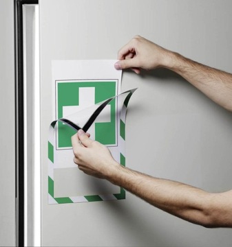 Магнитоплан Магнитная футболка А4, зелено-белая