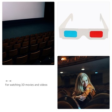 100 шт картонных 3D очков Universal Anaglyph