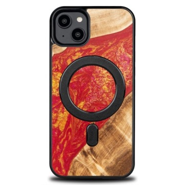 Pouzdro Bewood Unikátní pro iPhone 14 Plus Neonové Paříž s MagSafe