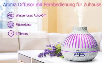 Dyfuzor Aroma 400ml URAMAZ Ultradźwiękowy