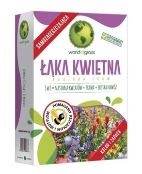 KWIETNA ŁĄKA TRAWA + MIX ROŚLIN MIODODAJNYCH 1 kg