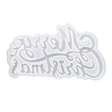 Christmas Resin Merry Christmas Letter Xmas
