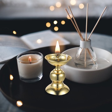 ВЫСОКАЯ МАСЛЯНАЯ ЛАМПА С ОТДЕЛКОЙ РЕТРО