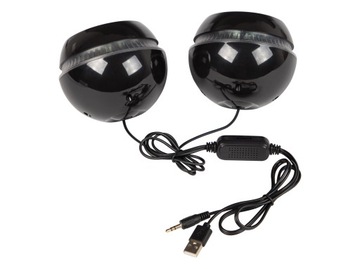 КОМПЬЮТЕРНЫЕ ДИНАМИКИ С RGB СВЕТОДИОДАМИ ДЛЯ НОУТБУКА USB 5V MINI JACK 3,5 мм