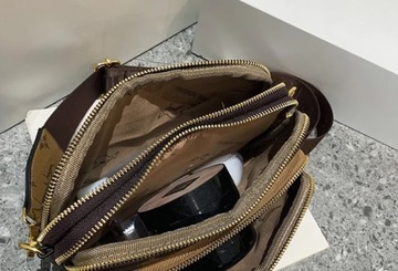 НАСТЕННАЯ СУМКА ЖЕНСКАЯ, ВМЕСТИТЕЛЬНАЯ, КОРИЧНЕВЫЙ УЗОР