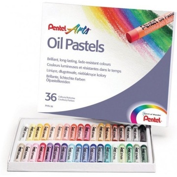 Kredki pastele olejne PENTEL 36kolorów PHN36