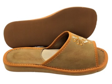 КОЖАНЫЕ ТАПОЧКИ ЖЕНСКИЕ ПРЕМИУМ НАРОДНЫЕ ТАПОЧКИ