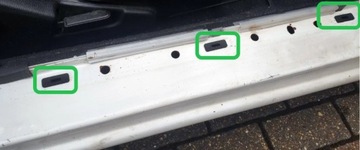 MAZDA MX5 MIATA RX7 SADA 8 TŘMENU PRZELOTEK PRAHU ČERNÉ