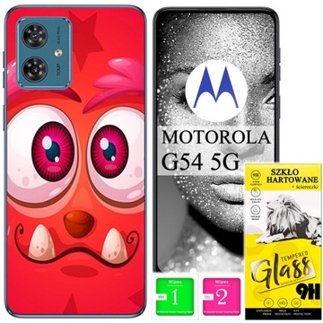 ETUI PLECKI FOTO Case OBUDOWA Pokrowiec WZORY SZKŁO do Motorola Moto G54 5G