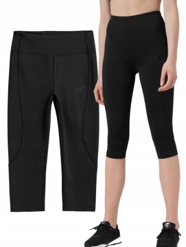 LEGGINSY DAMSKIE 4F LEGINSY GETRY 3/4 FUNKCYJNE S