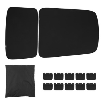 2PCS Dach Glass Sun Shade Car Sunroof Sun Visor Wymiana dla Tesla TN