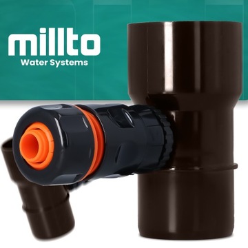 ŁAPACZ DESZCZÓWKI 63 MM ZBIERACZ WODY DESZCZOWEJ ODZYSKIWACZ RYNNY GRAFI X5