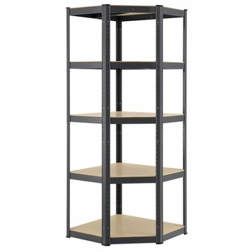Regał magazynowy narożny 180x70x40-70 cm 175 kg