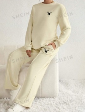 SHEIN КОМПЛЕКТ КУРТКИ ДЛЯ МАТЕРИ КРЕМОВЫЙ 40/42 LE