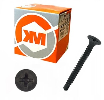 WKRĘTY PŁYT G-K SAMOWIERCĄCE FOSFAT 3,5x45mm + BIT