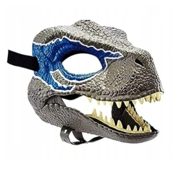 MASKA 3D JURASSIC WORLD DINOZAUR BLUE