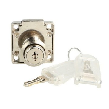 Zamek meblowy SISO kwadratowy klucz chowany D20