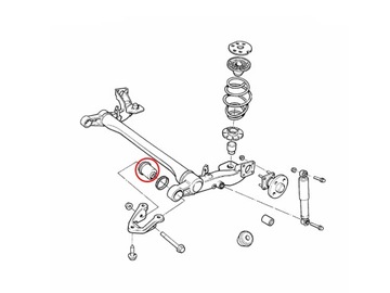 Сайлентблок ЗАДНЕЙ БАЛКИ DELPHI OPEL ASTRA G