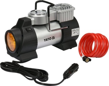 KOMPRESOR SAMOCHODOWY Z LAMPĄ LED, 12V 180W Yato