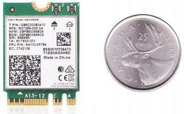 Сетевая карта Intel WiFi 6 AX210 для настольного компьютера + две антенны