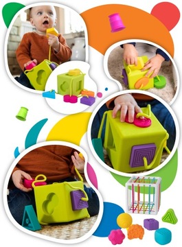 Игрушечный сортировщик кубиков жира для мозга