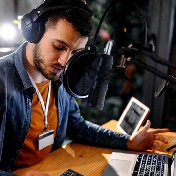 Студийный конденсаторный микрофон JACK Игровая подставка Фильтр Youtube Tiktok