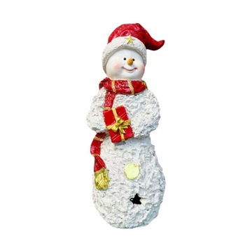 Осветите фигурки снеговика, праздничные украшения в рождественском стиле B, красный цвет