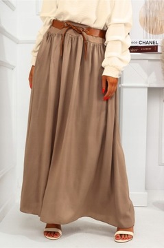 Юбка женская юбка длинная макси летняя женщина модная айдо бежевая 2662