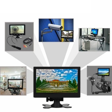ЖК-МОНИТОР HDMI BNC AV VGA 12 В ДЛЯ КАМЕРЫ ЗАДНЕГО НАПРАВЛЕНИЯ