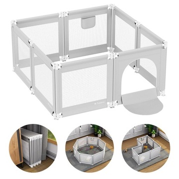 KOJEC DZIECIĘCY Modularny Składany Stabilny TULANO Cozy 51 Bez Podłogi