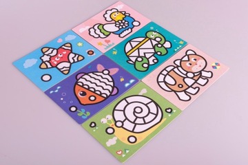 ПЕСОЧНАЯ ЖИВОПИСЬ Песок 12 картинок 12 цветов