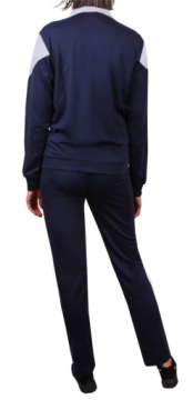 Женский DRESS с воротником-стойкой BLOUSE+PANT коралловый/синий 910 L