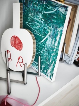 IKEA VARIERA Przegroda na pokrywki stal nierdz