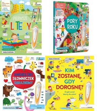 PAKIET 4 KSIĄŻEK INTERAKTYWNYCH KAKADU BEZ PIÓRA