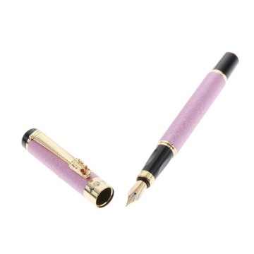 Набор металлических перьевых ручек со средним/тонким пером, гладким