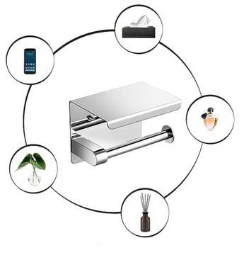 ДЕРЖАТЕЛЬ ДЛЯ ТУАЛЕТНОЙ БУМАГИ В ЦВЕТАХ МЕТАЛЛА В ПОЛОК