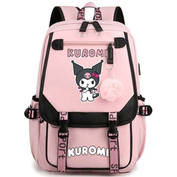 ШКОЛЬНЫЙ РЮКЗАК ШКОЛЬНЫЙ РЮКЗАК KUROMI USB A4 БОЛЬШОЙ ВОДОНЕПРОНИЦАЕМЫЙ РАЗЛИЧНЫЕ СТИЛЬНЫЕ ДИЗАЙНЫ