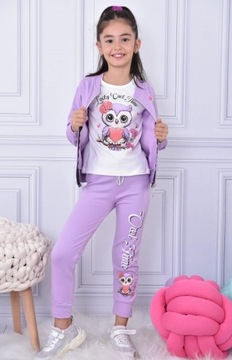 СПОРТИВНЫЙ КОСТЮМ С УТЕПЛЕННЫМ Комплект спортивного костюма OWL из трех предметов, 3-4 года