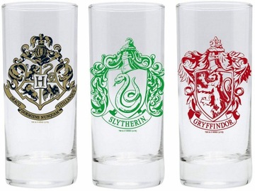 Szklanki HARRY POTTER Hogwart Gryffindor Slytherin