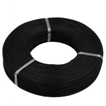 PRZEWÓD SILIKONOWY 0,2mm2 24AWG czarny 1m MSP rc
