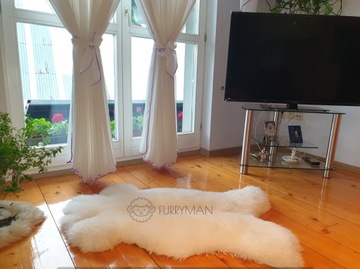 Натуральная белая овчина - Англичанка - М