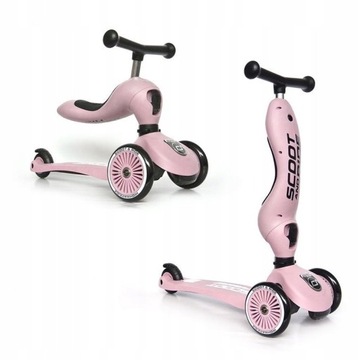 Hulajnoga Scoot and Ride Highwaykick Rose składana różowa 2w1 jeździk 1-5 l