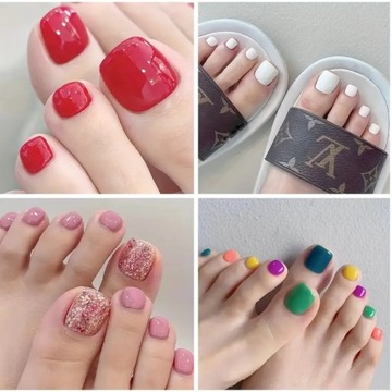 НАБОР ДЛЯ ПЕДИКЮРА МЯГКИЕ ГЕЛЕВЫЕ НАСАДКИ ДЛЯ НОГ FLEXI TIPS 100 ШТ. ЧИСТАЯ ПЛОЩАДЬ