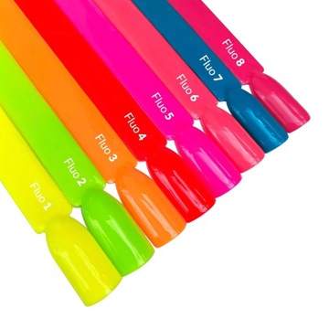 CLARESA LAKIER HYBRYDOWY DO PAZNOKCI NEONOWY KORALOWY FLUO 6 5ml