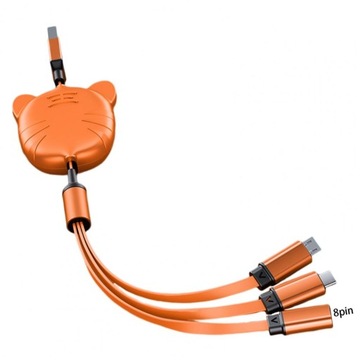USB C 8Pin kabel do ładowarki Data Sync na prezent